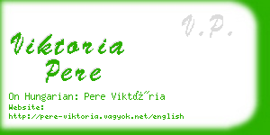 viktoria pere business card